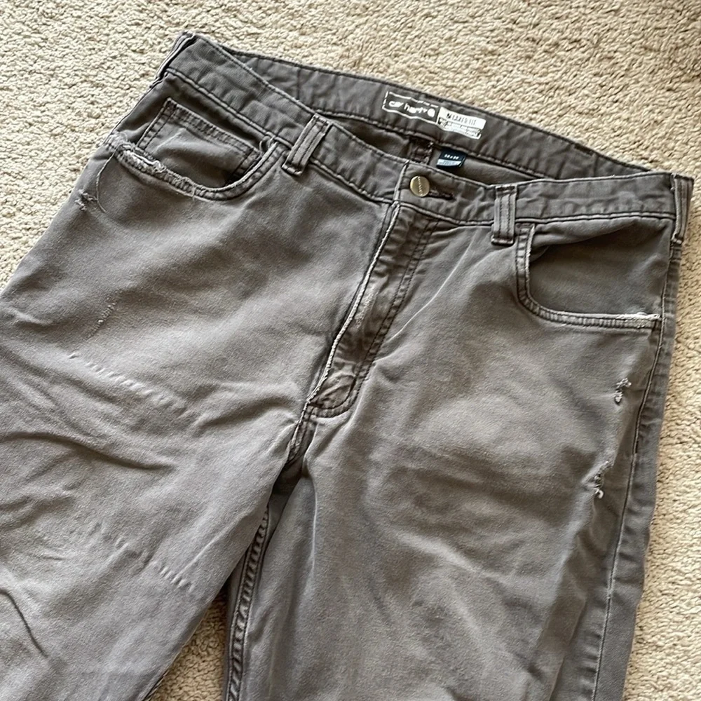 Thrashed Carhartt Relaxed Straight Rigby Work Pant Mens 36x36 Rugged Streetwear